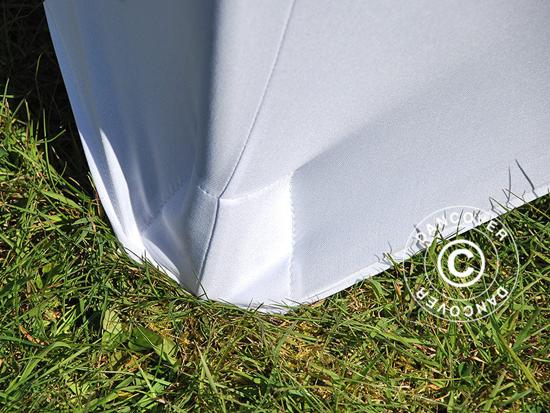 Stretch bord dekke Ø116x74cm, Hvit