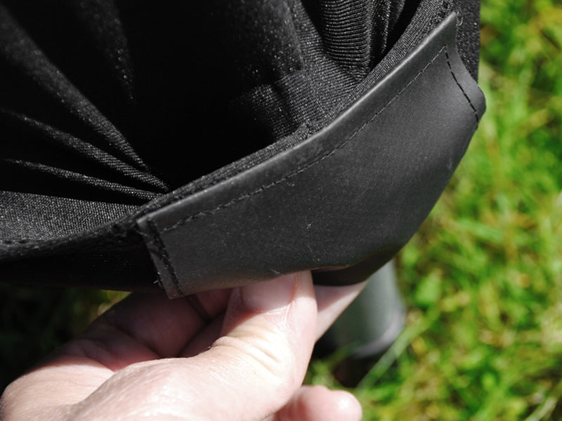 Stretch bord dekke Ø116x74cm, Svart