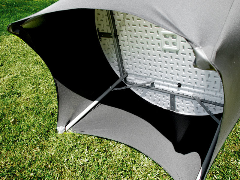 Stretch bord dekke Ø116x74cm, Svart