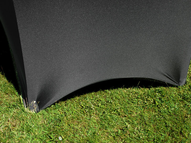 Stretch bord dekke Ø116x74cm, Svart