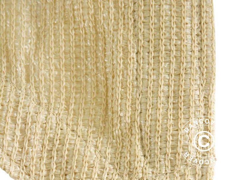 Solseil 5x5m, firkantet, Beige