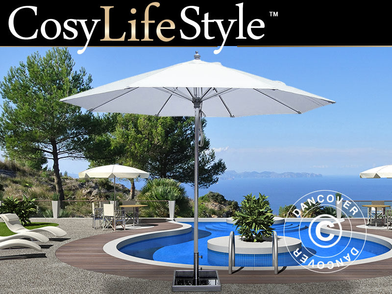 Parasoll Bermuda, Ø3m, Hvit