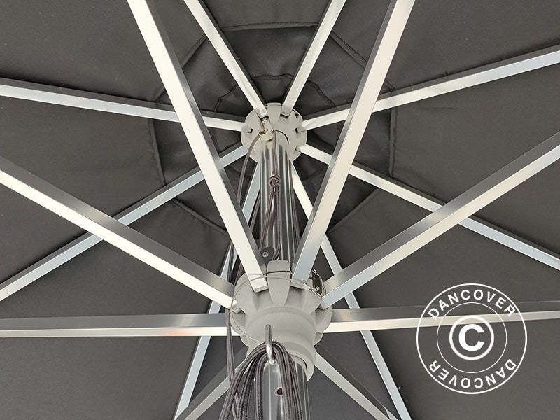 Parasoll Bermuda, Ø3m, Svart