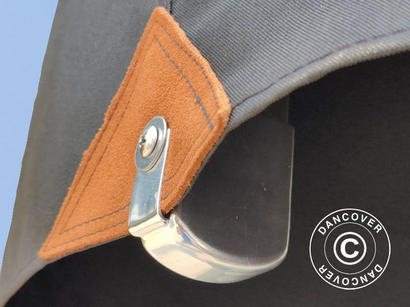 Hengeparasoll Antigua, 3x4m, Svart