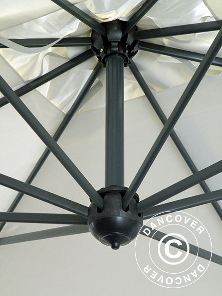 Hengeparasoll Napoli Braccio med kappe 3x4m, Linfarget