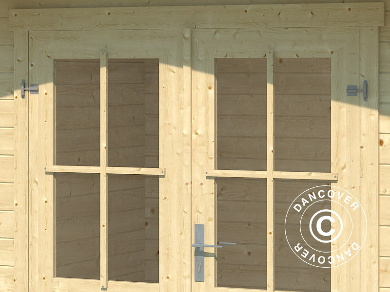 Redskapsbod i tre Oslo 2,92x2,3x2,22m, 28mm, 6,43m², Naturlig