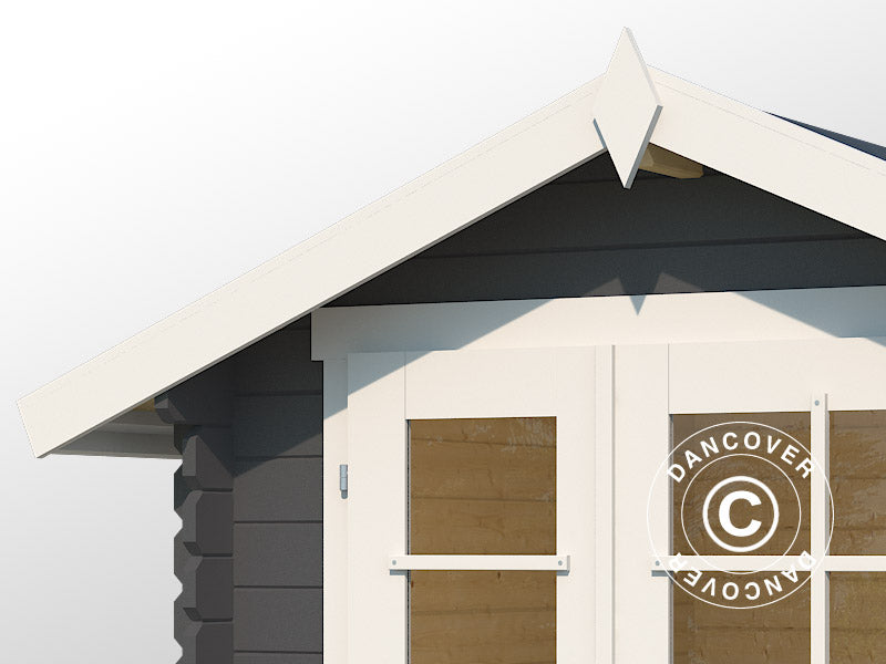 Redskapsbod i tre Toulouse 1,9x1,9x2,22m, 28mm, 3,4m², Mørkegrå