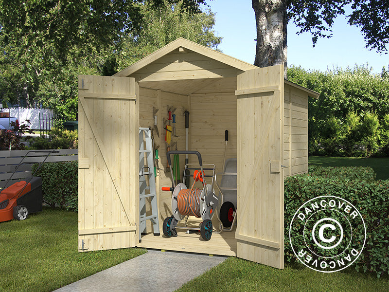 Redskapsbod i tre Heinola 1,7x1,76x2,13m, 13mm, 2,99m², Natur