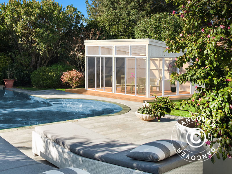 Hytte i tre 6,02x3,96x2,9m, 21,5m², naturlig