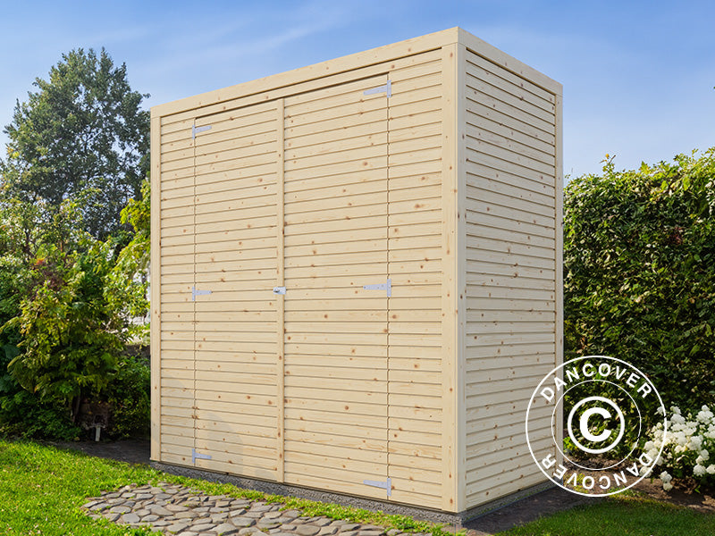 Wooden shed, Bertilo Cubico 1, 2.07x1.03x2.08 m, 2,1m², Natural