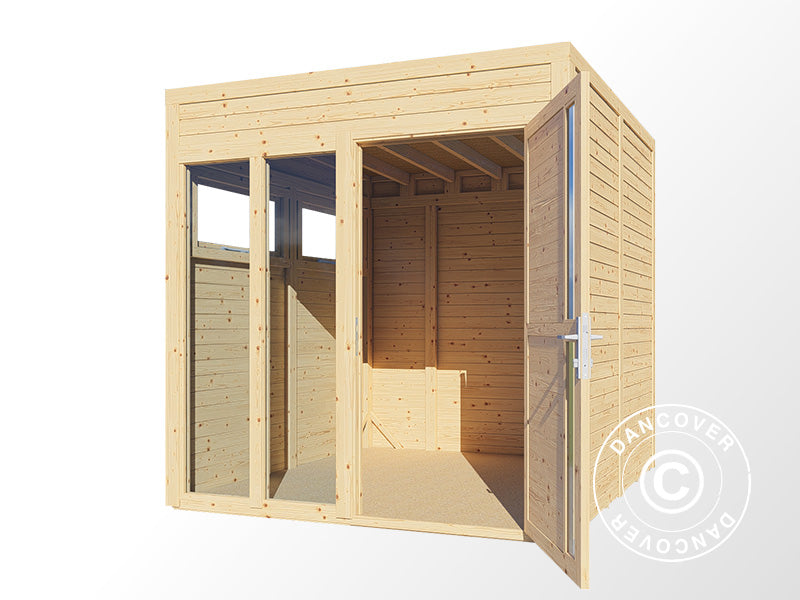 Wooden cabin, Bertilo Cubus 2O, 2.26x2.34x2.32 m, Natural