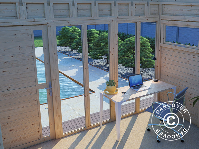 Wooden cabin, Bertilo Cubus 3O, 3.37x2.34x2.32 m, Natural