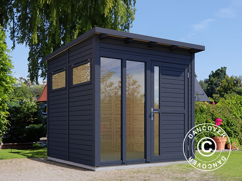 Wooden cabin, Bertilo Pentus 2O, 2.26x2.34x2.33 m, Anthracite