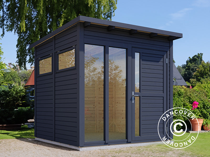 Wooden cabin, Bertilo Pentus 2O, 2.26x2.34x2.33 m, Anthracite
