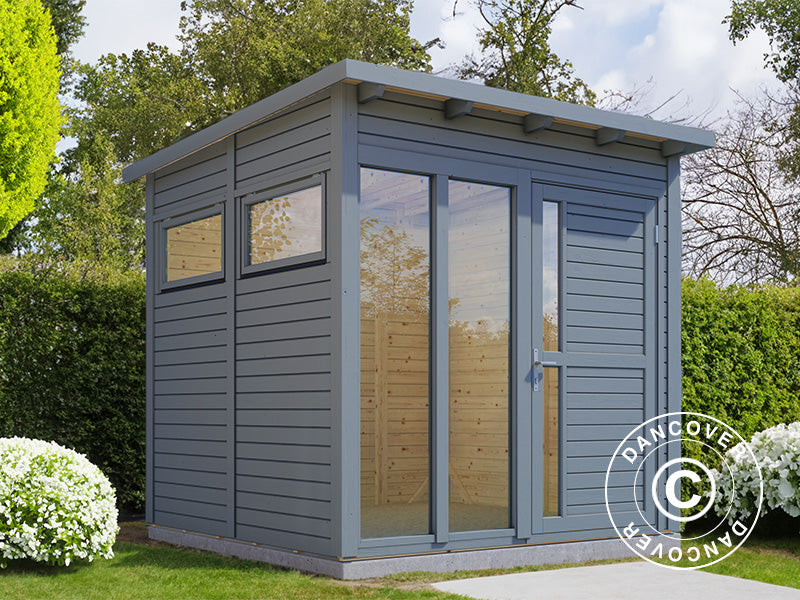 Wooden cabin, Bertilo Pentus 2O, 2.26x2.34x2.33 m, Grey