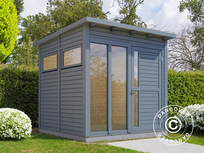 Wooden cabin, Bertilo Pentus 2O, 2.26x2.34x2.33 m, Grey