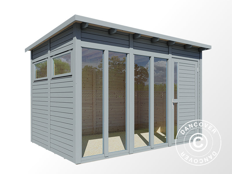 Wooden cabin, Bertilo Pentus 3O, 3.37x2.34x2.33 m, Grey