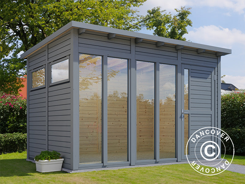 Wooden cabin, Bertilo Pentus 3O, 3.37x2.34x2.33 m, Grey