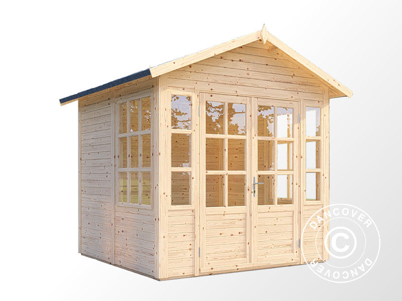 Wooden cabin, Bertilo Teahouse, 2.34x2.26x2.65 m, Natural