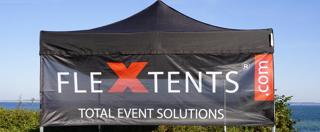 Bannere til FleXtents© quick-up telt