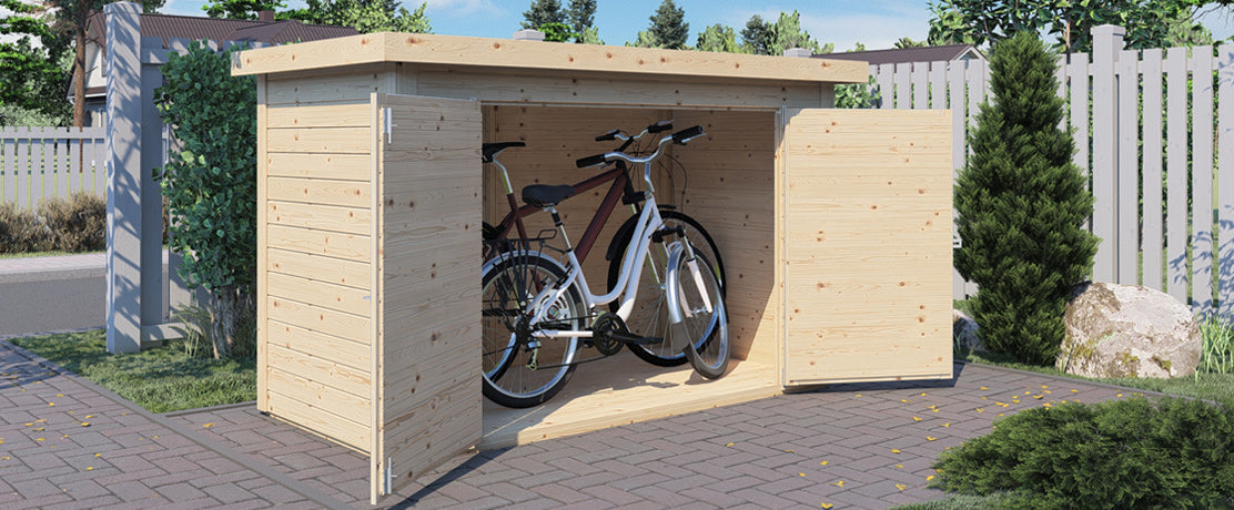 Gjør redskapsboden til en integrert del av hagen