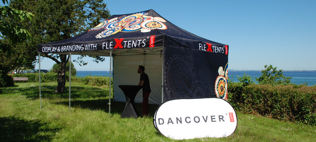 Partytelt med logotrykk