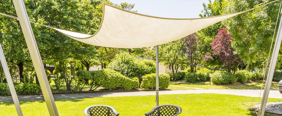 Solseil til behagelig skygge og beskyttelse