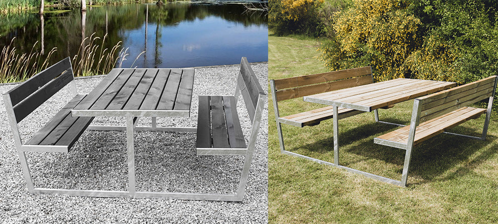 Piknikbord med benker