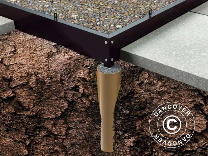 Drivhussokkel for Halls Popular 1,93x1,95x1,95m 3,8m²