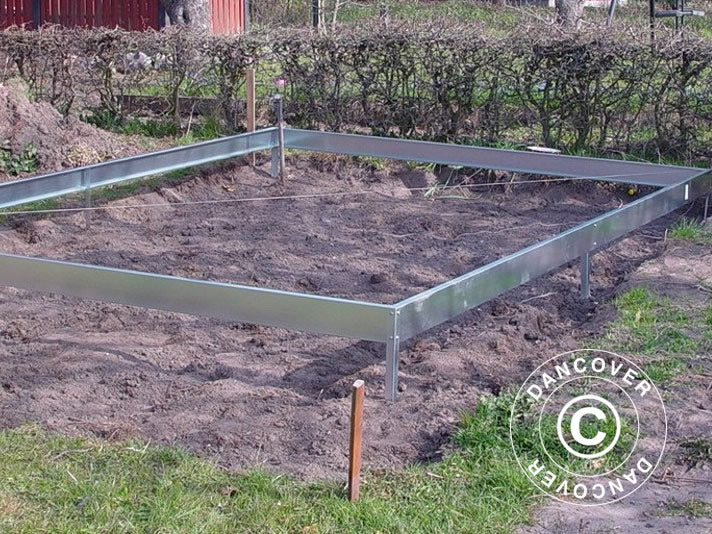 Drivhussokkel for Halls Popular 1,93x3,19x1,95m 6,2m²