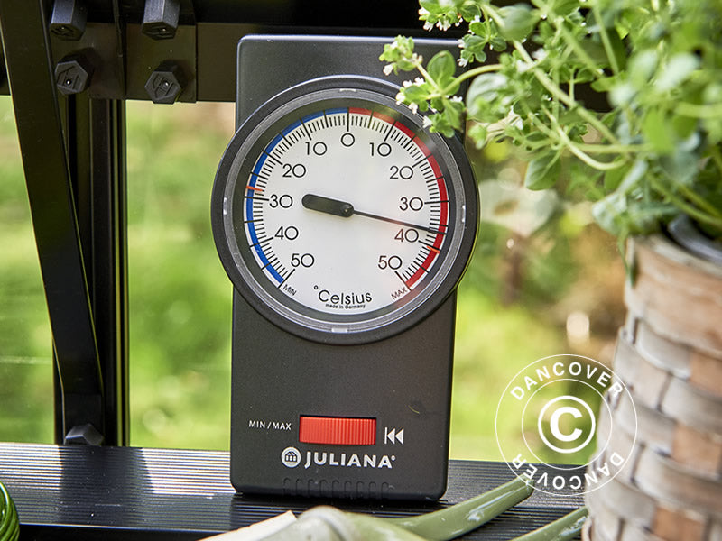 Juliana min/max termometer uten kvikksølv, svart