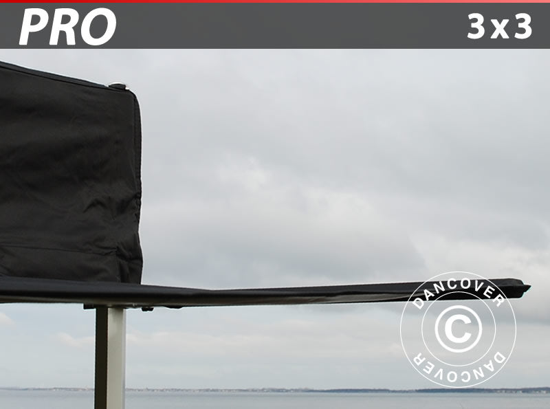 FleXtents PRO 3m overheng, Svart m/koblinger