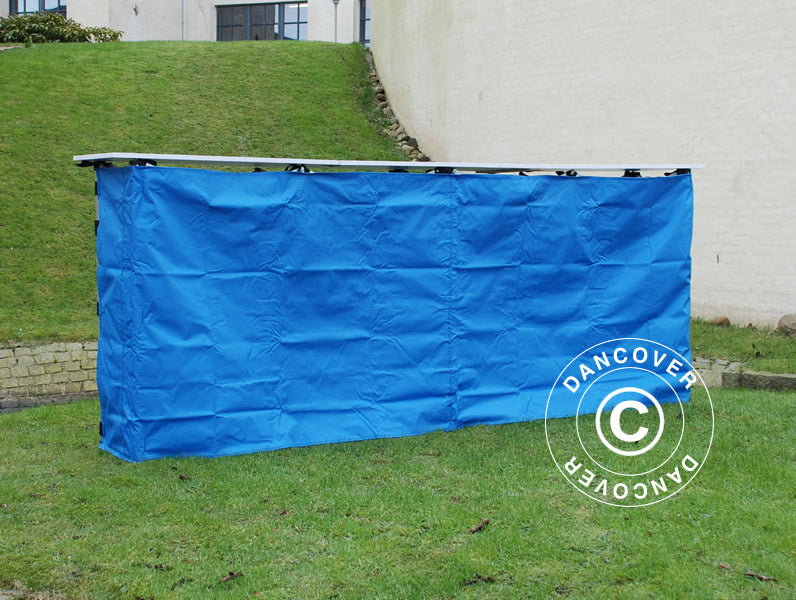 Sidepanel for FleXtents PRO klappbord, 3m, Blå