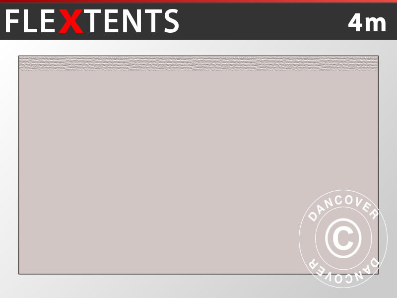 Standard sidevegg for FleXtents, 4m, Latte