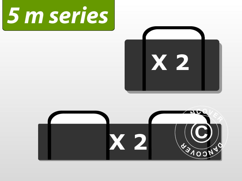 Bærebagger pakke, partytelt 5 m serien