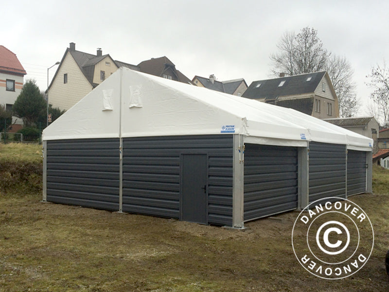 Metalldør til telthall i industristandard Alu, 0,9x2m, hvit