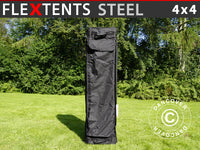 Bærebag m/hjul, FleXtents® Steel 4x4m, svart