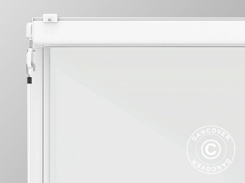 Sideveggskjerm til pergola paviljongen San Fernando, 3m, Hvit