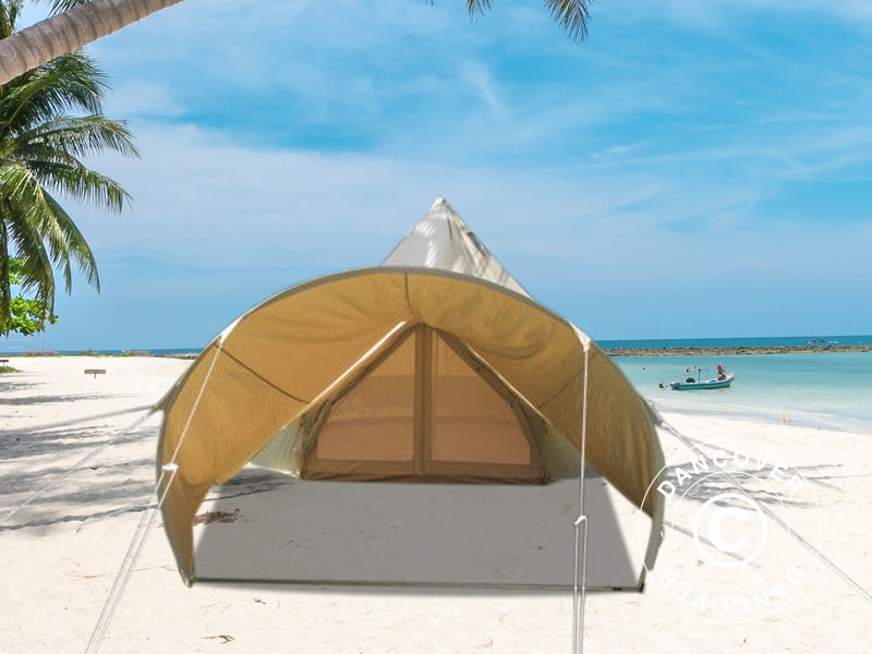 Buet fortelt til TentZing® lavvo, 3,6x2,4m, Sand