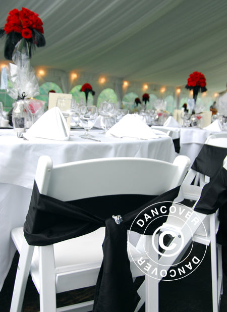 Lining og ben gardin pakke, Hvit, til 6x14m partytelt