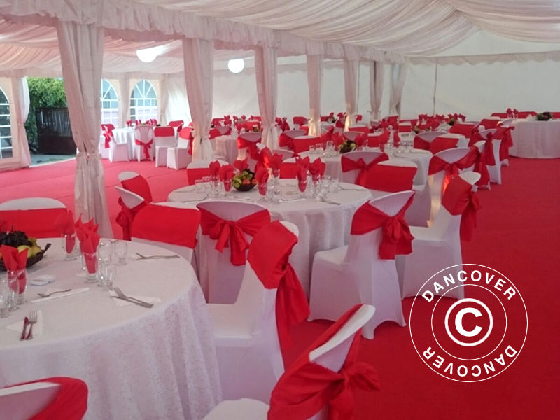 Lining og ben gardin pakke, Hvit, til 8x12m (2,6) partytelt SEMI PRO Plus