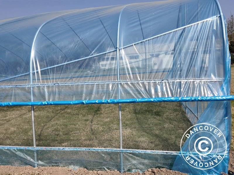 Duk for polytunnel drivhus GH18400, 6x10x2,5m, 100-mikron PO-film, Transparent