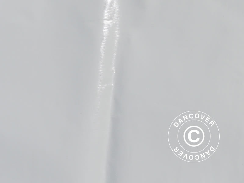 PVC til reparasjon av brannhemmende partytelt, 500g/m², 1x1m, hvit