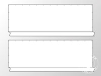 Sidevegger uten vinduer til partytelt PLUS 10m, 2 stk, Hvit