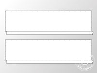 Sidevegger uten vinduer til partytelt PLUS 12m, 2 stk, Hvit