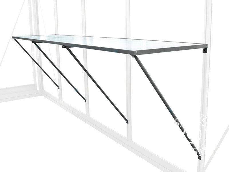 Greenhouse Shelf 2,25x0,32m Black