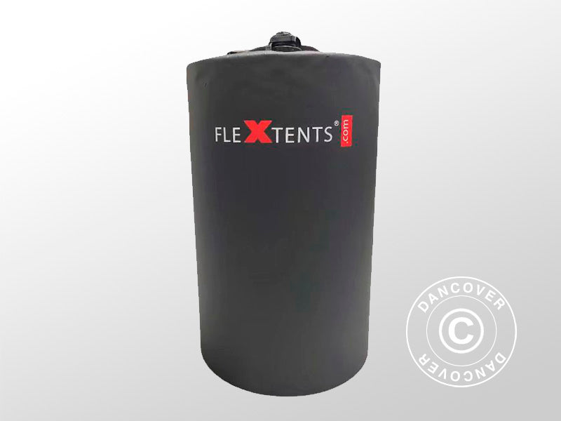 Vannfylt vektpose til FleXtents© quick-up telt, 15l, Svart, 4 stk.