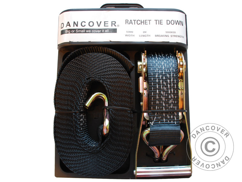 Stormstrop PRO 5000 kg, Svart, 1 stk.