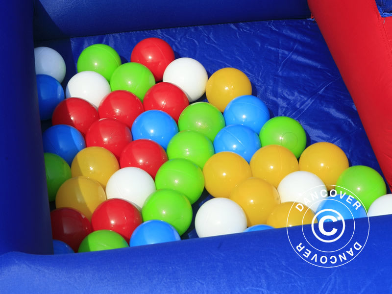 Plastballer, 50 stk, ass. farger