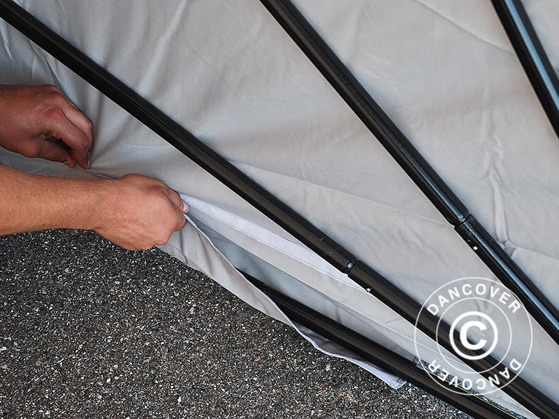 Foldegarasje (Bil), 2,8x6,24x2,3m, Grå